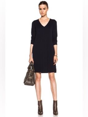 Vince Mixed Media Wool Dress NWT
